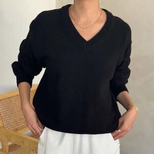 Le Bon Shoppe Gabby cotton black sweater M/L